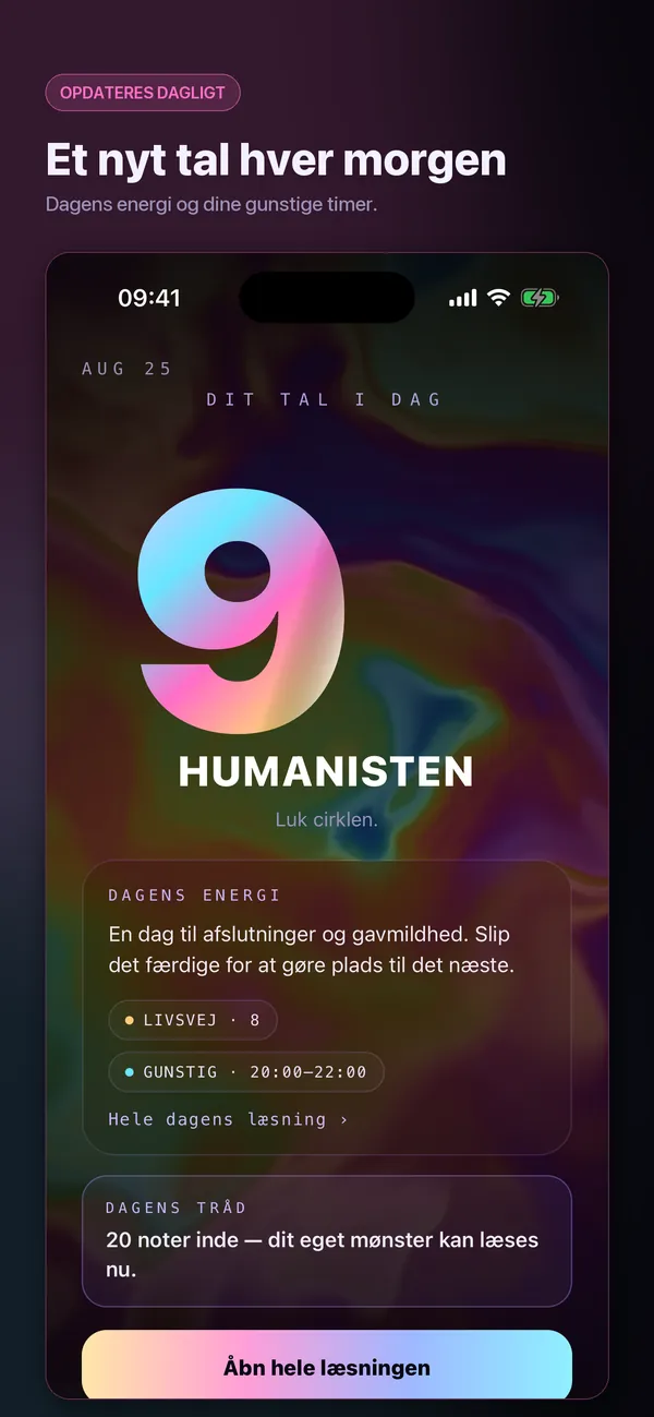 Dine tal, læst ordentligt.