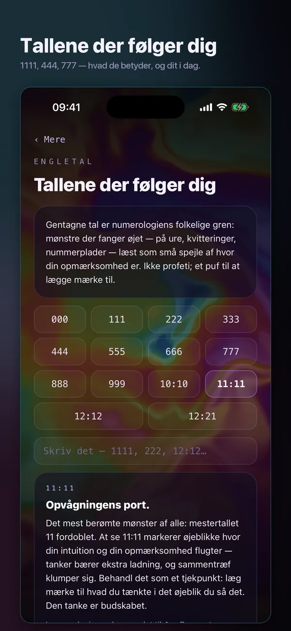 Dine tal, læst ordentligt.
