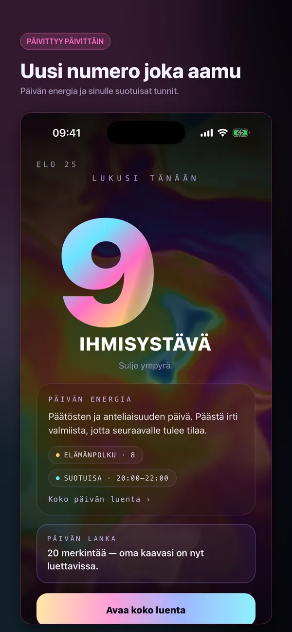 Numerosi, luettuna kunnolla.