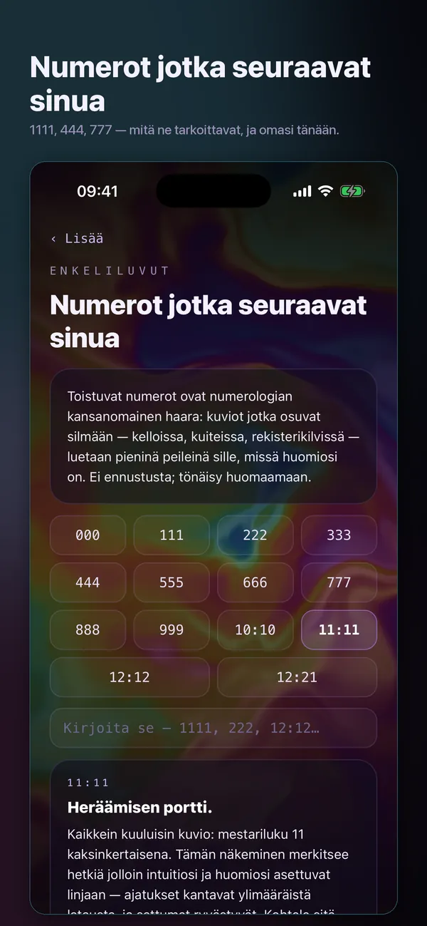 Numerosi, luettuna kunnolla.