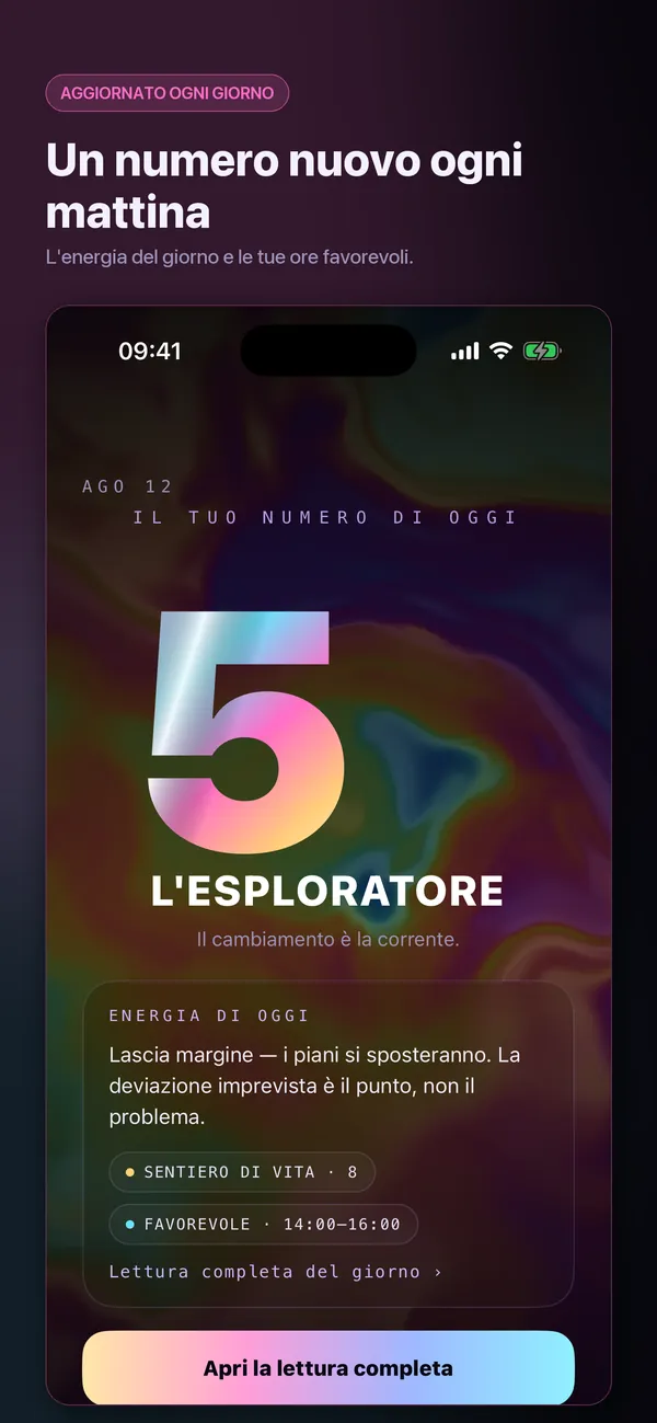 I tuoi numeri, letti come si deve.