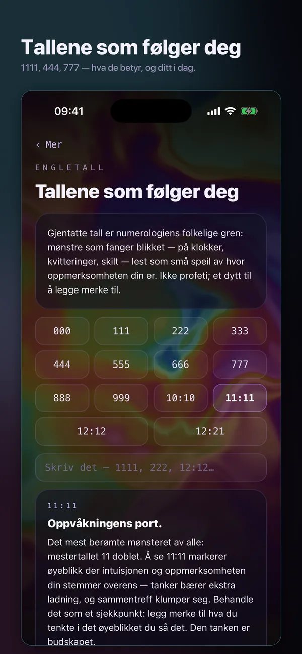 Tallene dine, lest ordentlig.